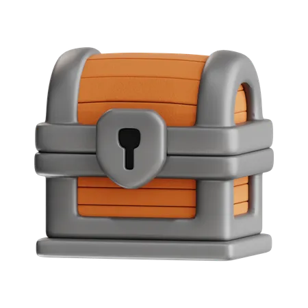 3 D Game Asset Chest 3D Icon