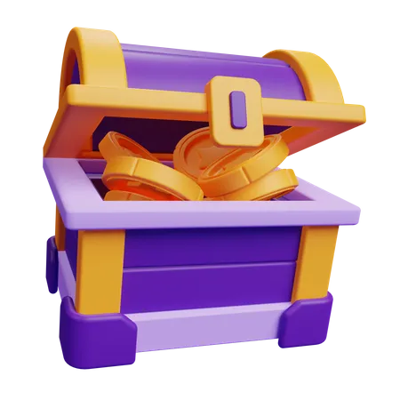 Chest Box  3D Icon