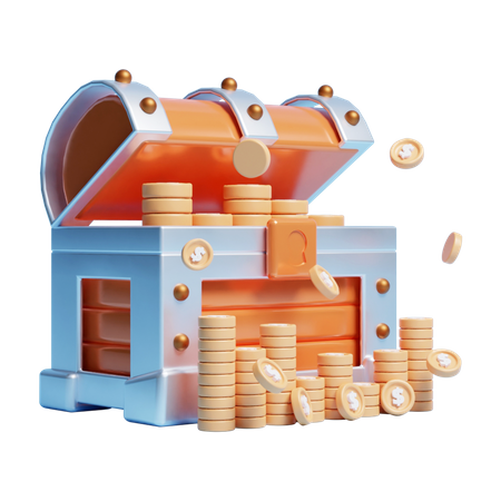 Chest Box  3D Icon