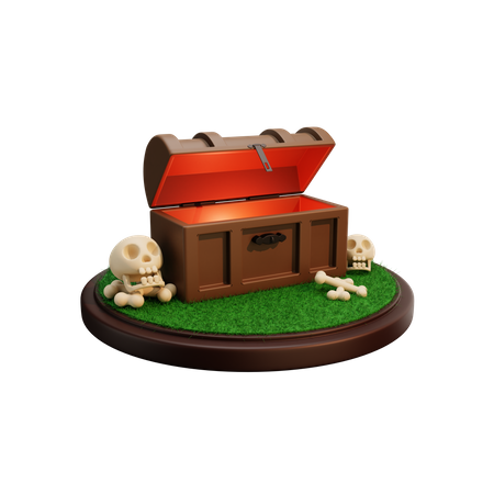 Chest Box  3D Illustration