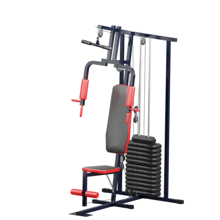 Chest Press  3D Icon