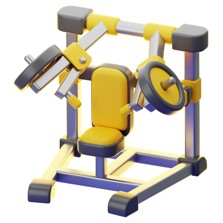 체스트 프레스 머신  3D Icon