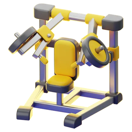 체스트 프레스 머신  3D Icon