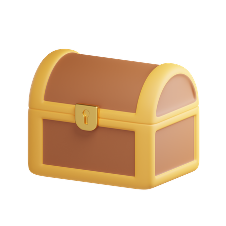 Chest Treasure  3D Illustration