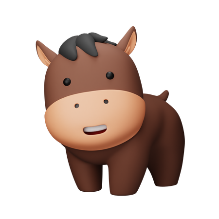 Cheval  3D Icon