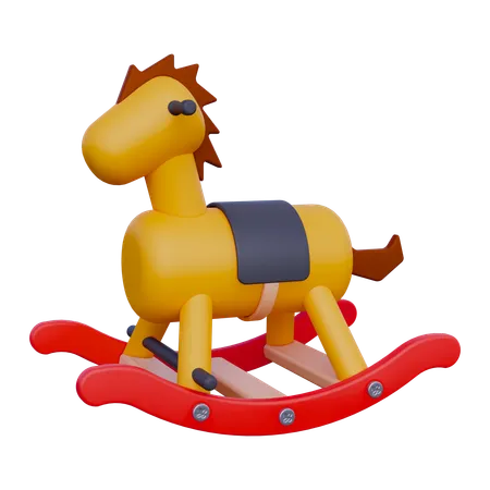 Cheval à bascule  3D Icon