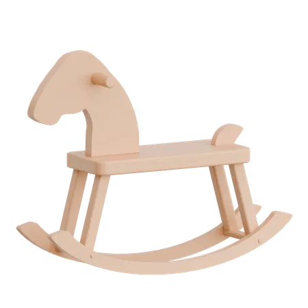 Cheval à bascule  3D Icon