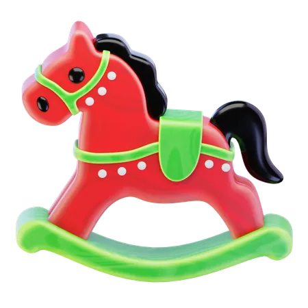 Cheval à bascule  3D Icon