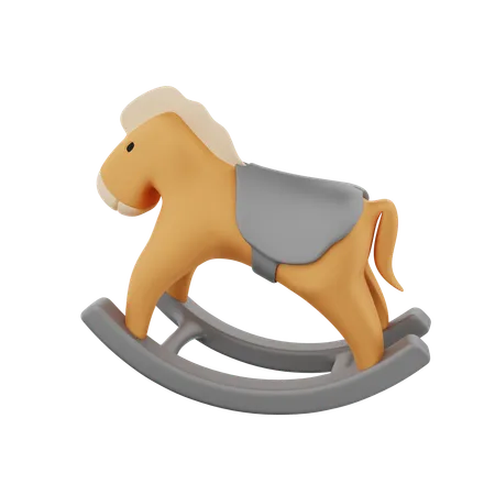 Cheval à bascule  3D Icon