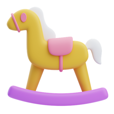 Cheval à bascule  3D Icon