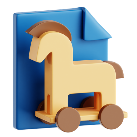 Cheval de Troie  3D Icon