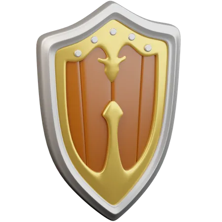 Bouclier de chevalier  3D Icon