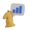 cavalier d'échecs avec graphique