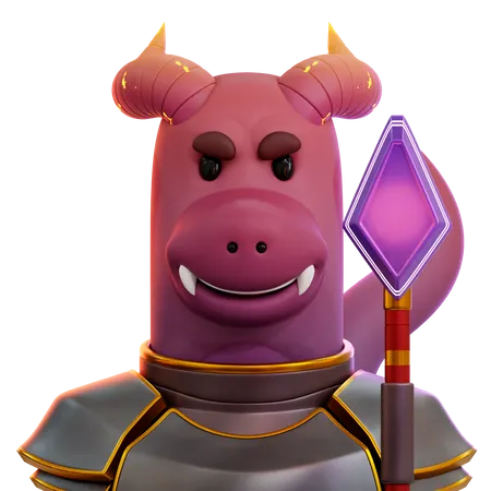 Chevalier Dragon  3D Icon