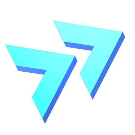 Chevron droit  3D Icon