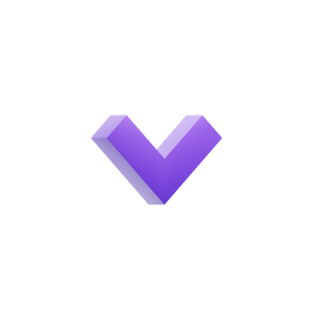 쉐브론 다운  3D Icon