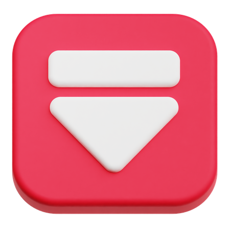 Chevron Down  3D Icon