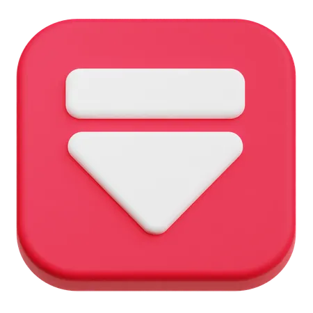 Chevron Down  3D Icon