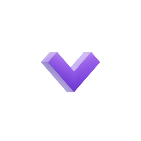Chevron Down  3D Icon
