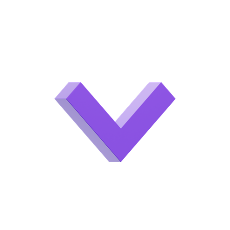 Chevron Down  3D Icon