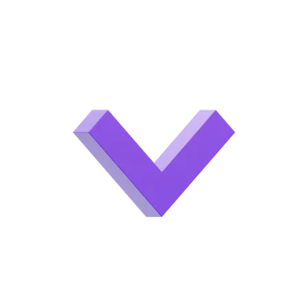Chevron Down  3D Icon