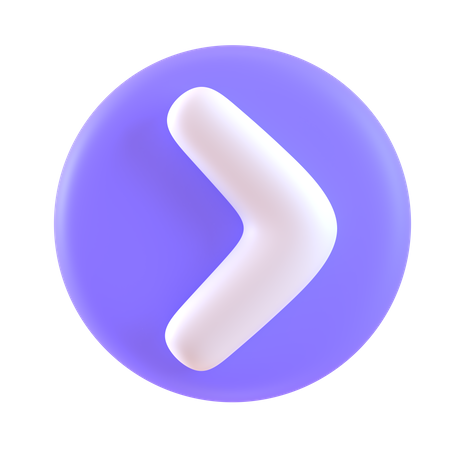 Chevron droit  3D Icon