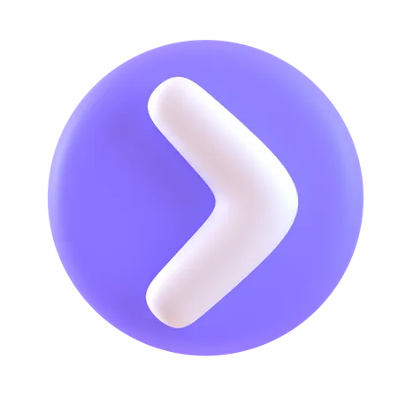 Chevron droit  3D Icon