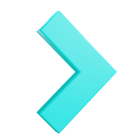 Chevron droit  3D Icon