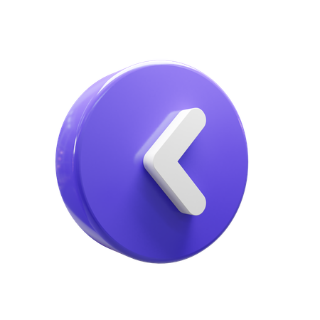 Chevron gauche  3D Icon