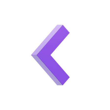 Chevron Left  3D Icon