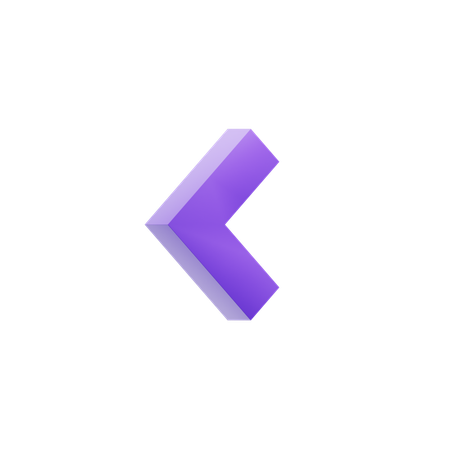 Chevron Left  3D Icon