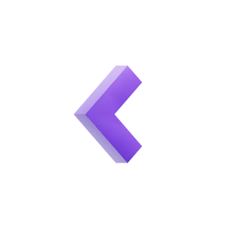 Chevron Left  3D Icon