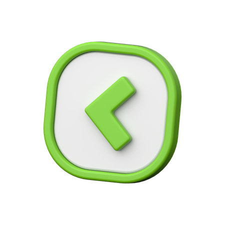 Chevron Left  3D Icon