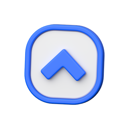 Chevron nach oben  3D Icon