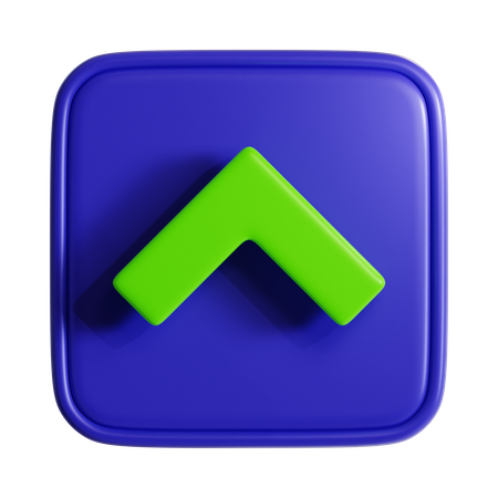 Chevron para cima  3D Icon