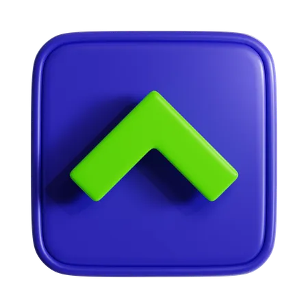 Chevron para cima  3D Icon