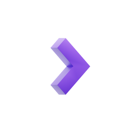 Chevron Right  3D Icon