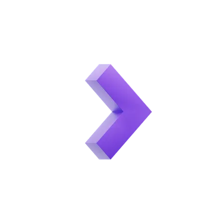 Chevron Right  3D Icon