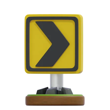 CHEVRON RIGHT SIGN  3D Icon