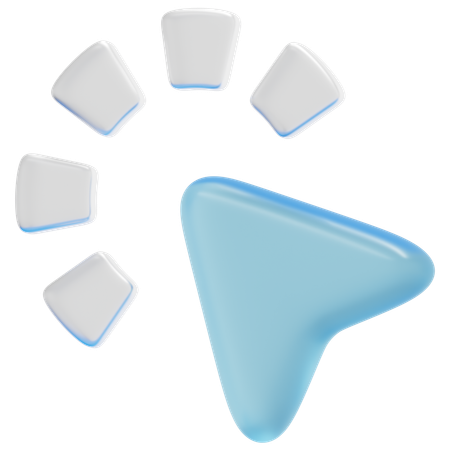 シェブロンタップ効果  3D Icon