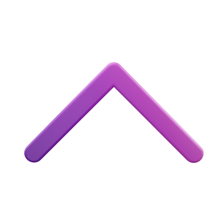 Chevron Up Arrow  3D Icon