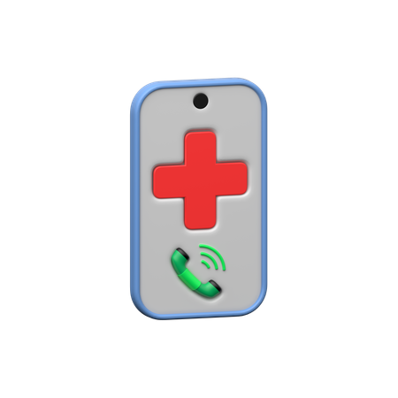 Chiamata d'emergenza  3D Icon