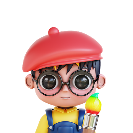 Chibi Artist  3D Icon