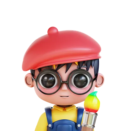 Chibi Artist  3D Icon