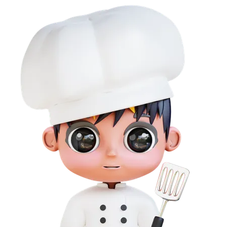 3 D Chibi Chef Avatar 3D Icon