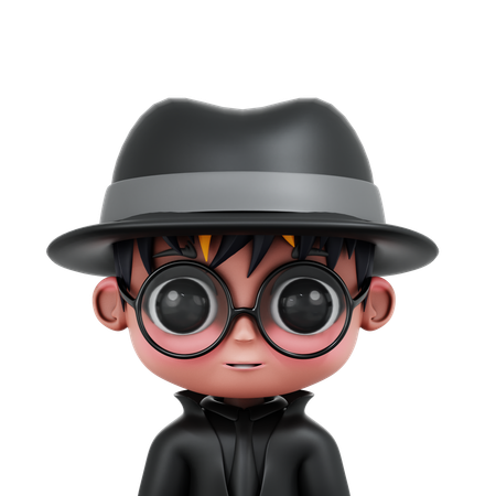 Chibi Detective  3D Icon