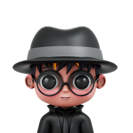 Chibi-Detektiv  3D Icon