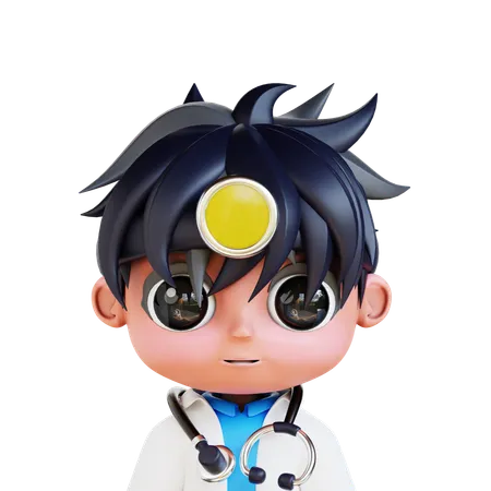 3 D Chibi Doctor Avatar 3D Icon