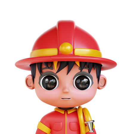 Chibi-Feuerwehrmann  3D Icon