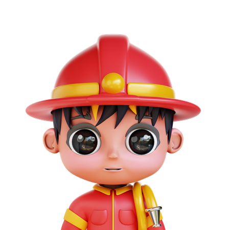Chibi Fire Fighter  3D Icon